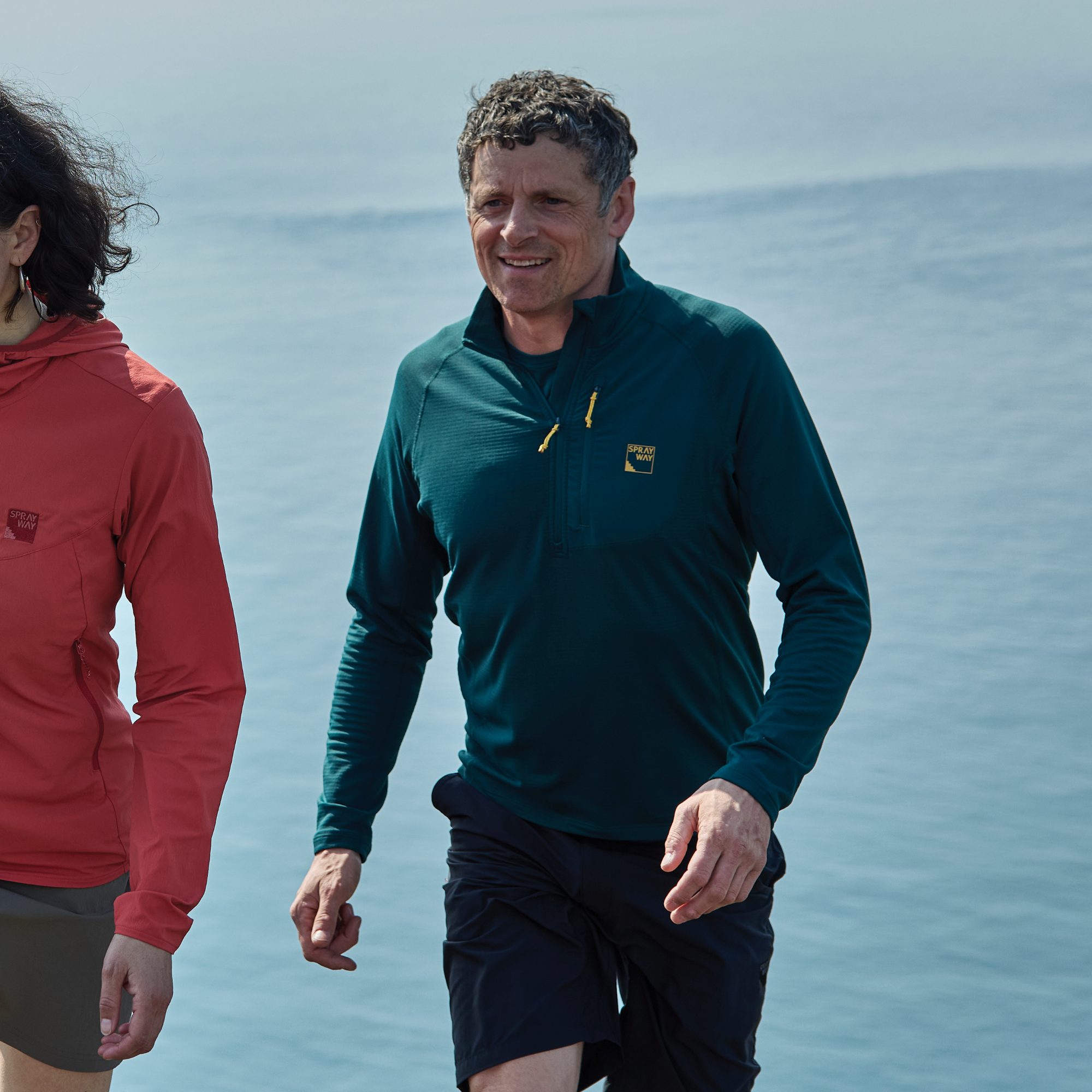 Sprayway Men's Tarn Half Zip Fleece Top (Dark Sea)