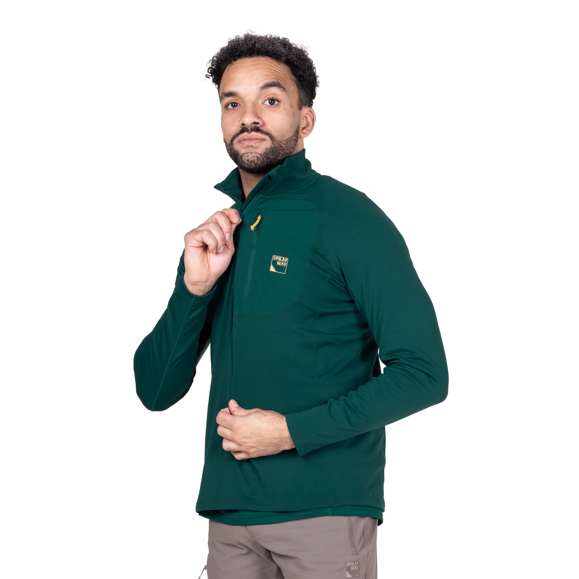 Sprayway Men's Tarn Half Zip Fleece Top (Dark Sea)