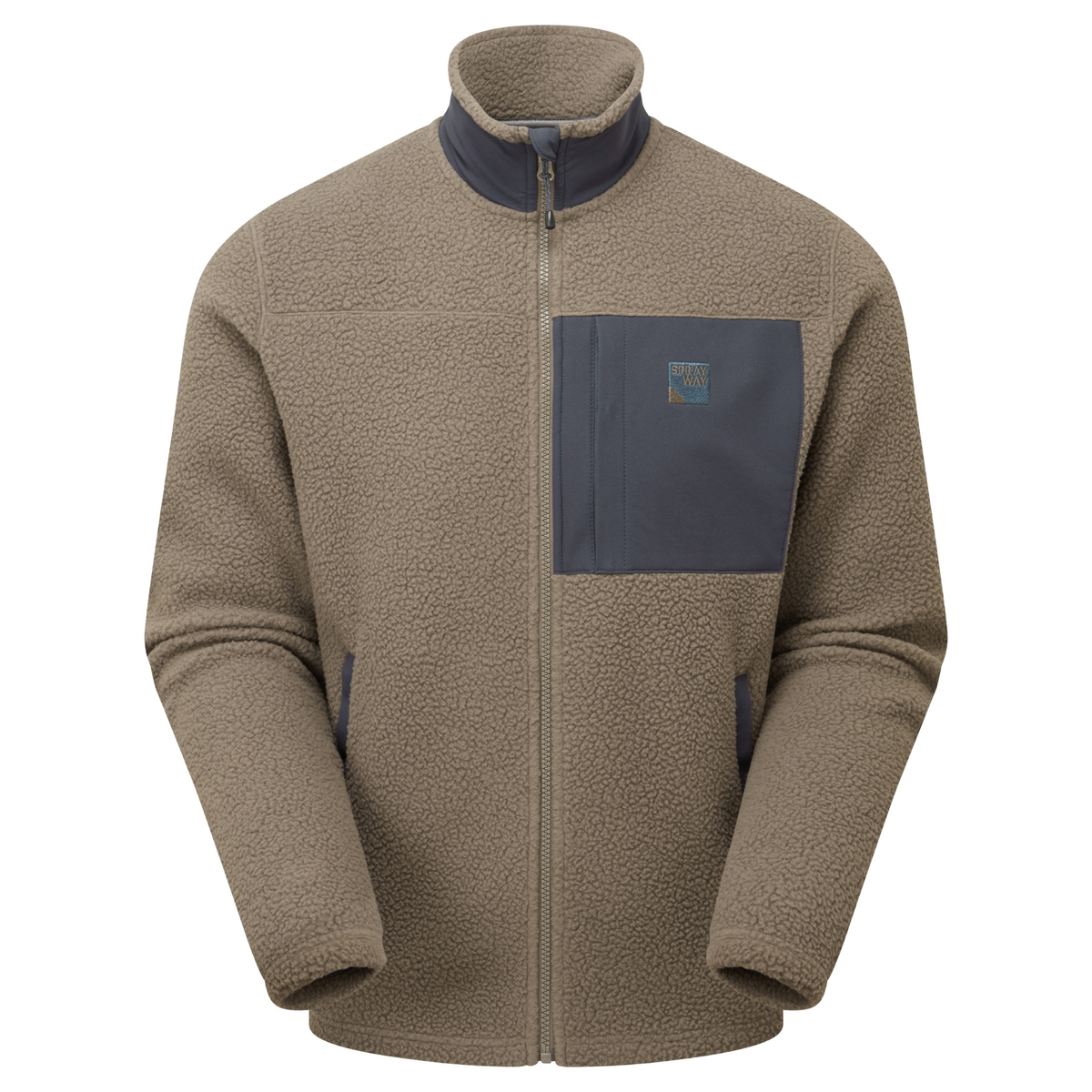 Sprayway Men's Whitle Full Zip Fleece Jacket  SP-01737 Brownstone DkGraphite SP-007561