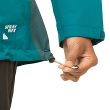 Load image into Gallery viewer, Sprayway Women's Atlanta Interactive 2L Waterproof Jacket (Blue Lagoon/Marine)
