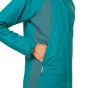 Sprayway Women's Atlanta Interactive 2L Waterproof Jacket (Blue Lagoon/Marine)