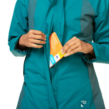 Load image into Gallery viewer, Sprayway Women&#39;s Atlanta Interactive 2L Waterproof Jacket (Blue Lagoon/Marine)
