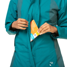Load image into Gallery viewer, Sprayway Women's Atlanta Interactive 2L Waterproof Jacket (Blue Lagoon/Marine)
