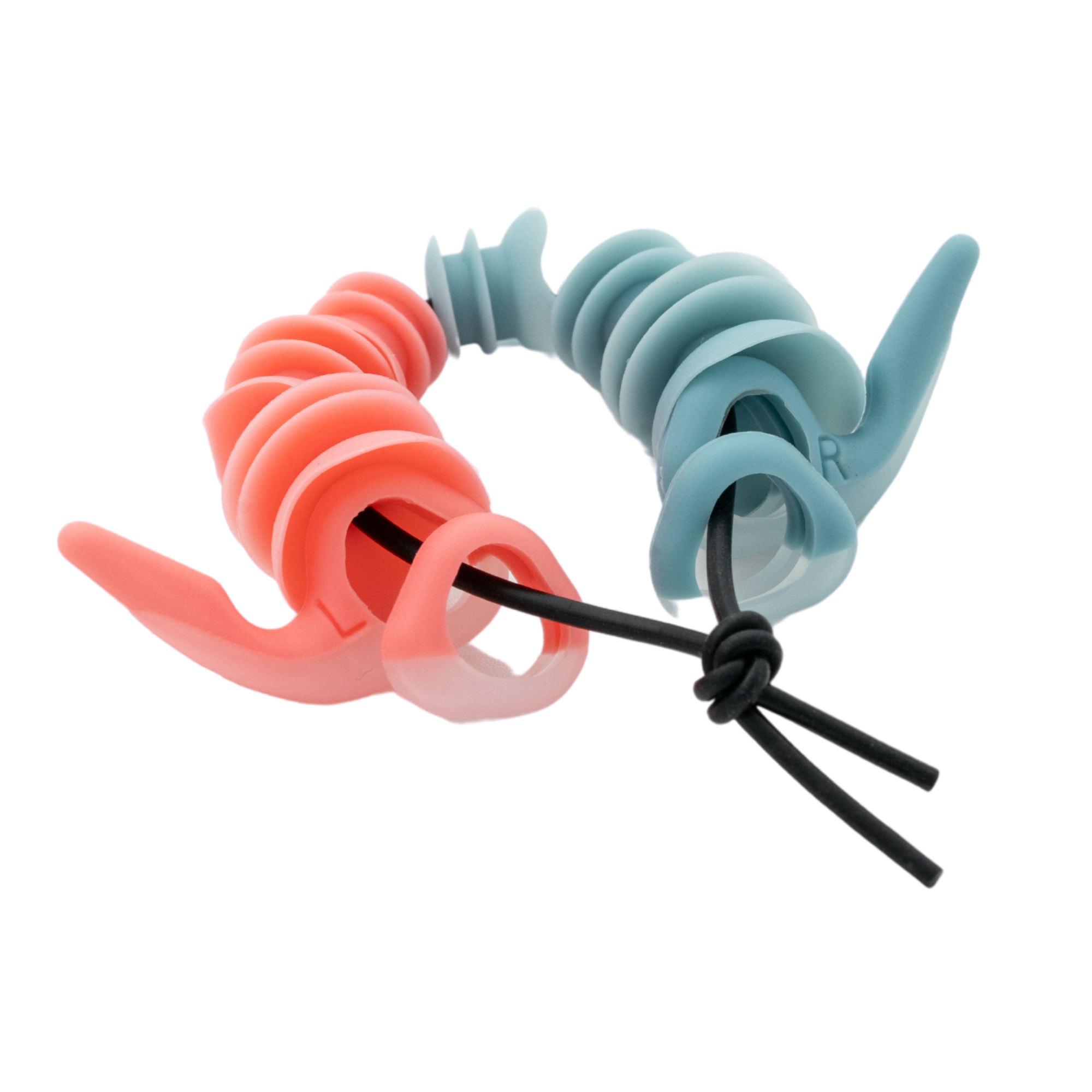 SurfEars Adult 4.0 Swim/Watersports Earplugs (Coral/Sky)