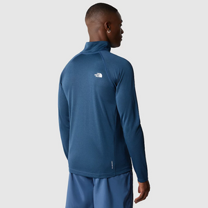 The North Face Men's Flex Quarter Zip Pullover Technical Top (Shady Blue Heather)