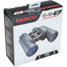 Load image into Gallery viewer, Tasco Essentials Zoom Binoculars (Black)(10-30x50)
