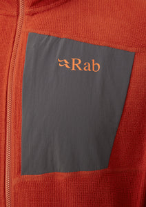 Rab Men's Tecton Full Zip Hooded Fleece (Red Clay)