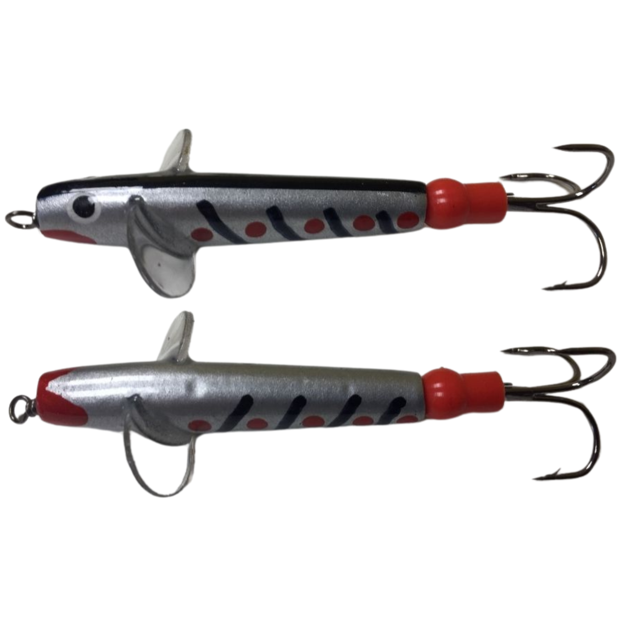 The JC Bait Minnow Lure (Size: 1.5in)(Silver/Black Stripes)