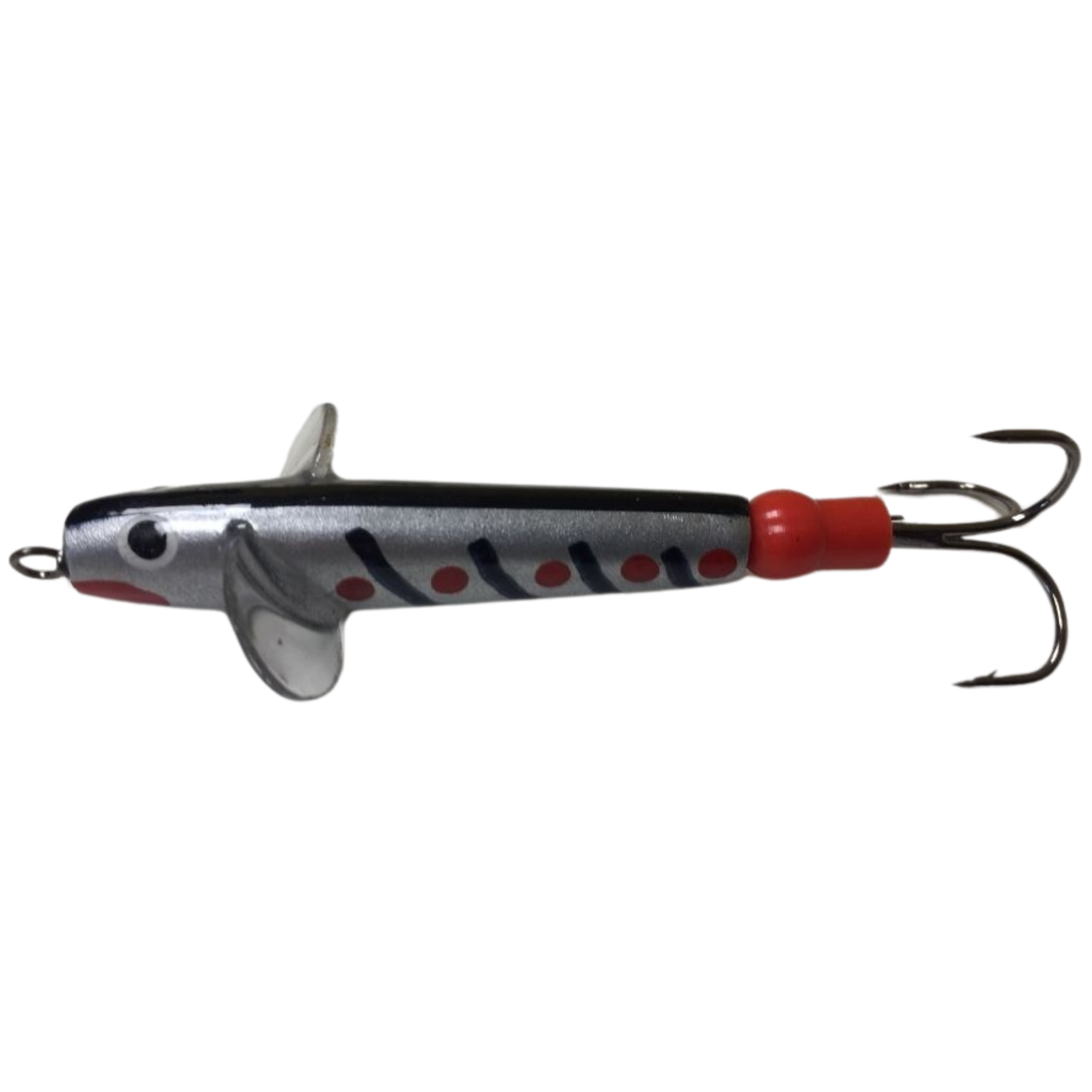 The JC Bait Minnow Lure (Size: 1.5in)(Silver/Black Stripes)