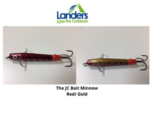 The JC Bait Minnow Lure (Size: 1.25in)(Red/Gold)