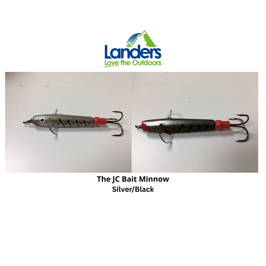 The JC Bait Minnow Lure (Size: 1.25in)(Silver/Black)