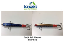 Load image into Gallery viewer, The JC Bait Minnow Lure (1 3/8in)(Blue/Gold)
