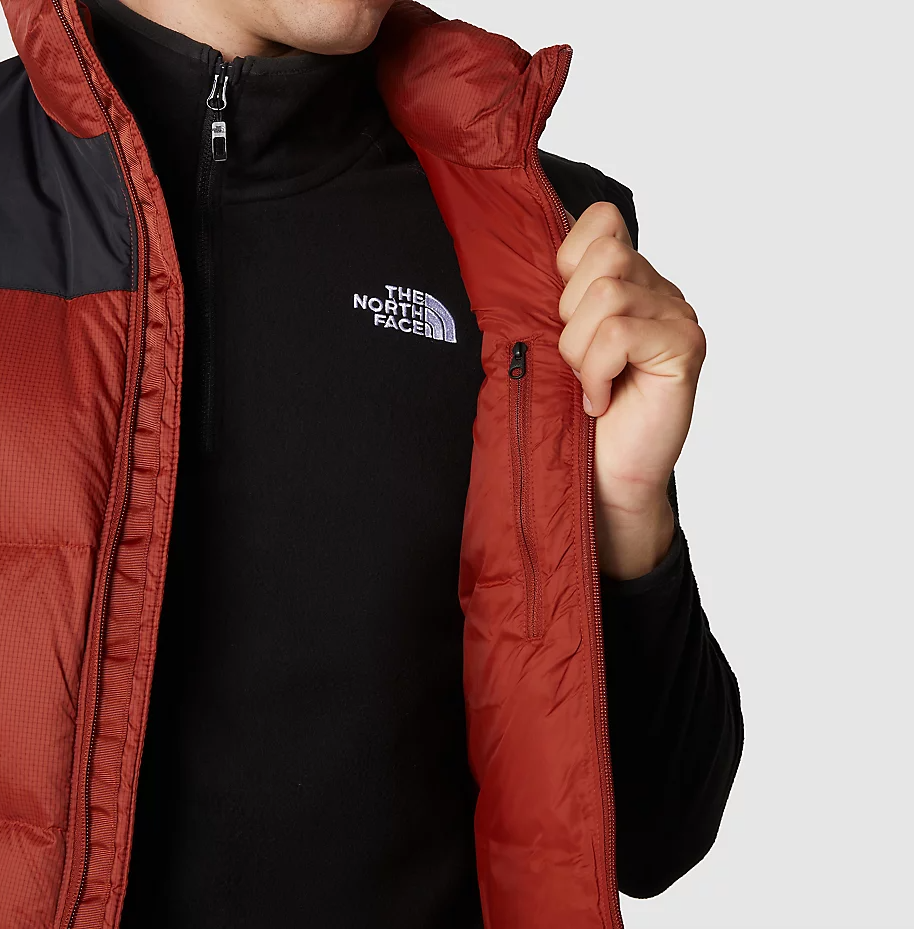 North face hooded vest top mens