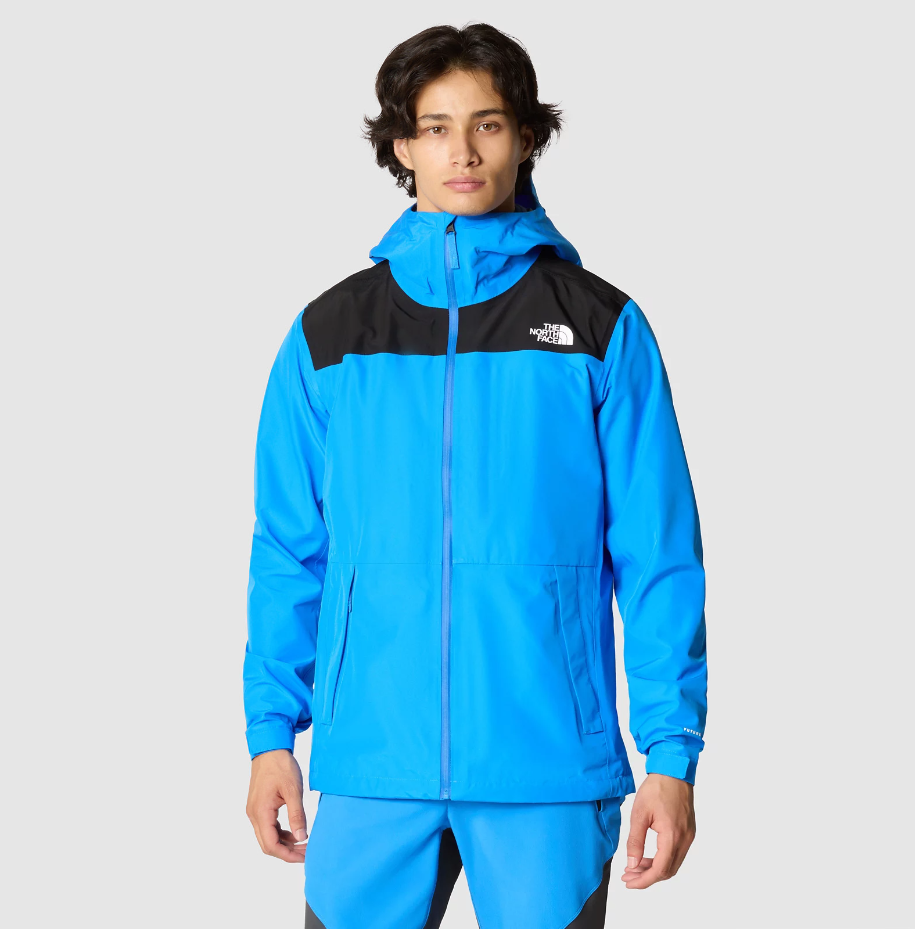 Mens north face blue jacket best sale