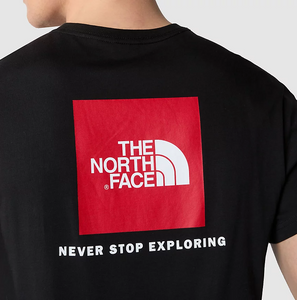 The North Face Men's Short Sleeve Red Box Tee (Black)