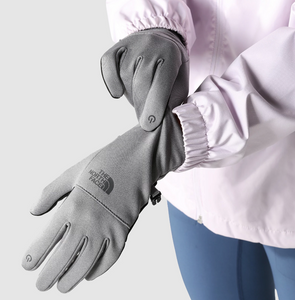 North face top fuzzy gloves