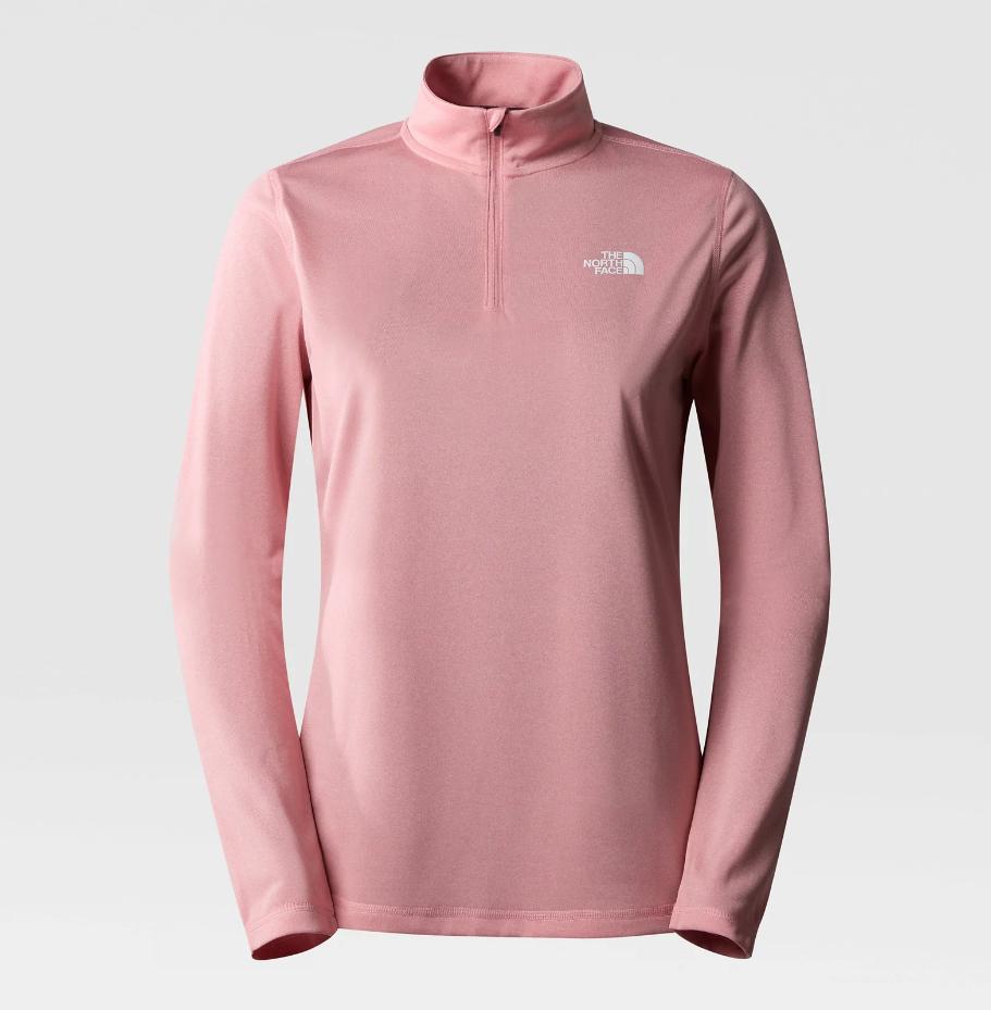 The North Face Women s Flex Quarter Zip Tech Tee Shady Rose
