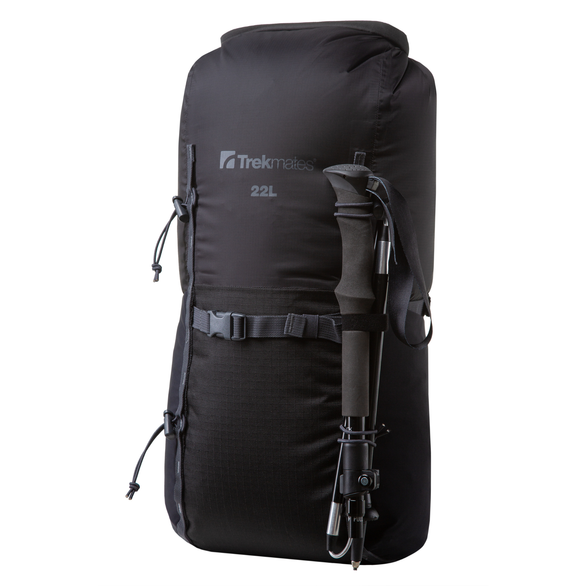 Trekmates Fold Lock Single Hiking Pole (Black)