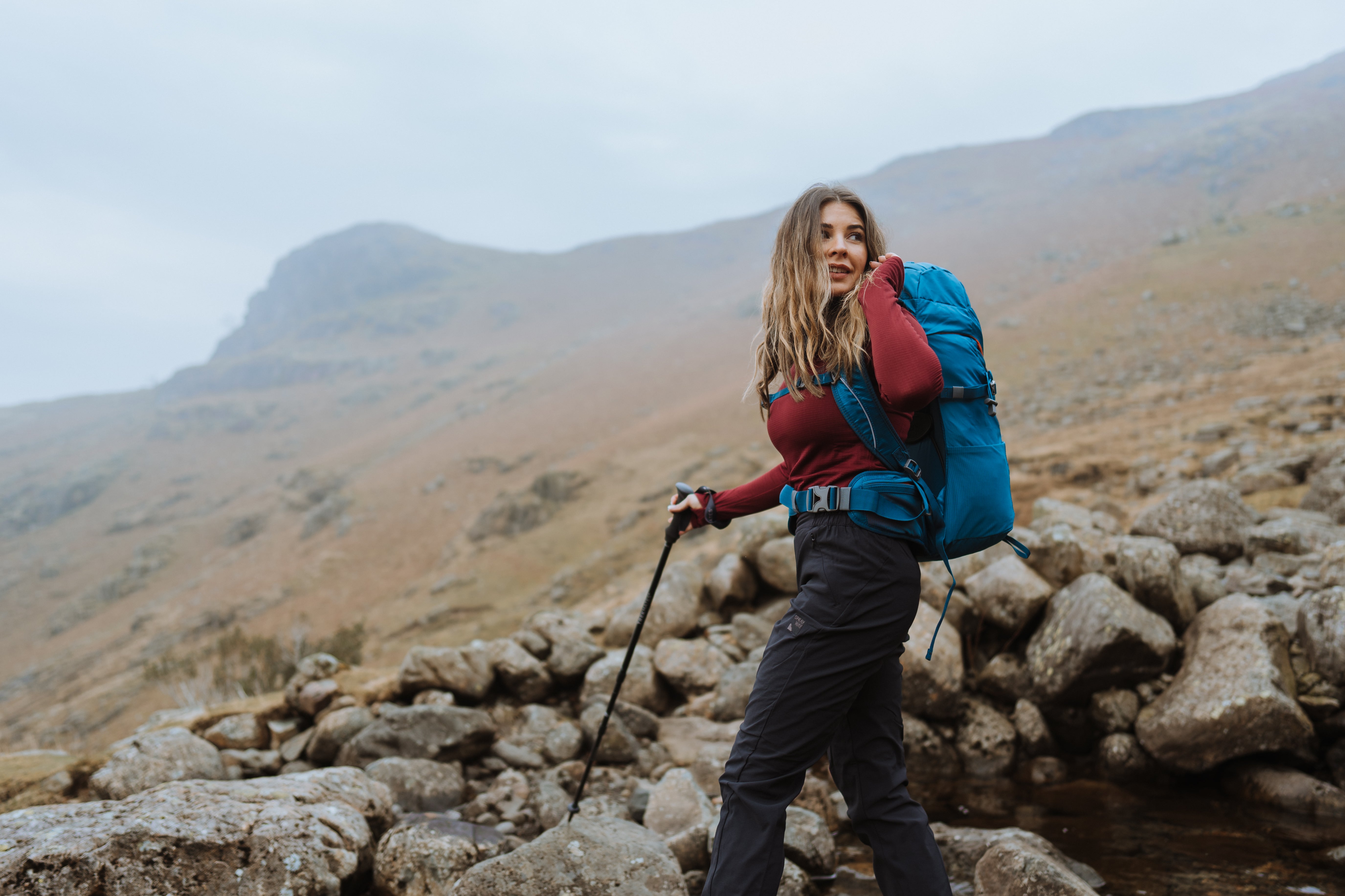 Trekmates Hiker Shock Single Pole (Black)