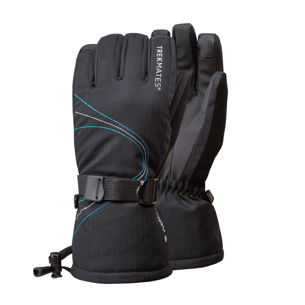 Trekmates Women's Mogul DRY Waterproof Insulated Ski Gloves (Black)