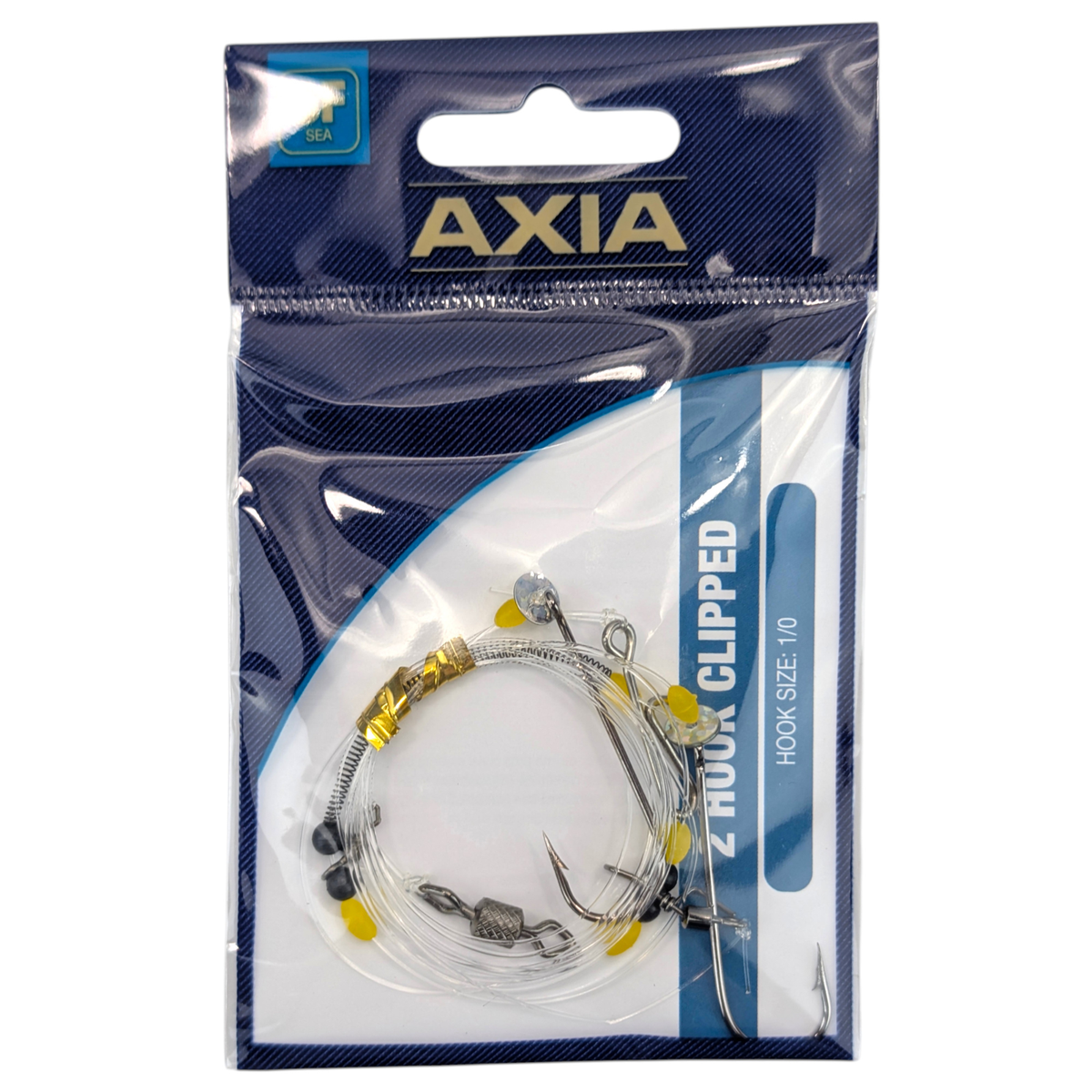 Tronixpro Axia 2 Hook Clipped Sea Fishing Rig Hook Size #1/0 2HC10