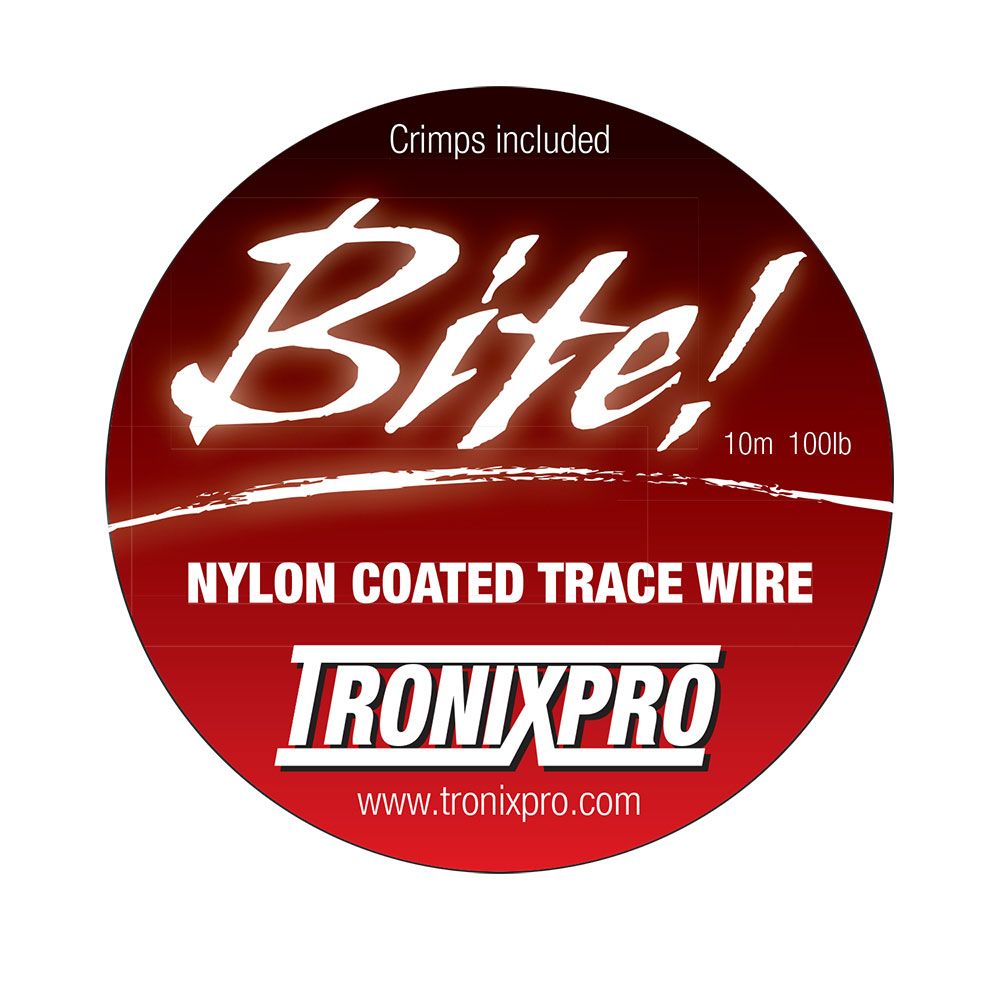 Tronixpro Wire Trace Line with Crimps (100lbs/10m/20 Crimps)