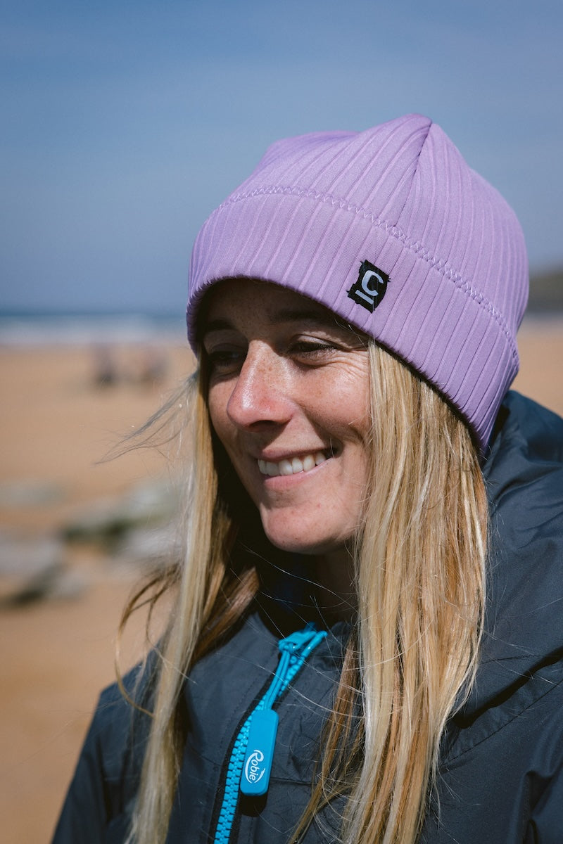 C-Skins Unisex Storm Chaser Thermal Neoprene Swim/Watersports Beanie (Lilac)(2mm)