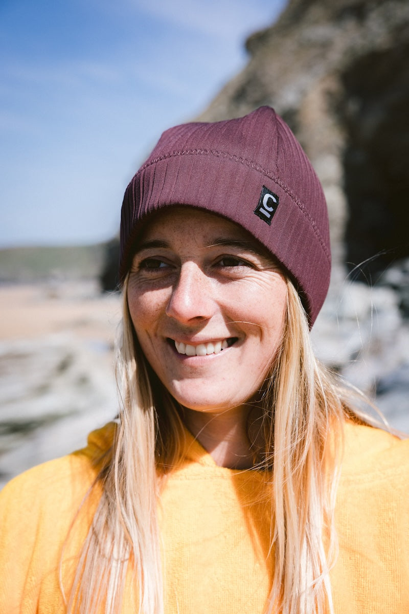 C-Skins Unisex Storm Chaser Thermal Neoprene Swim/Watersports Beanie (Rust)(2mm)