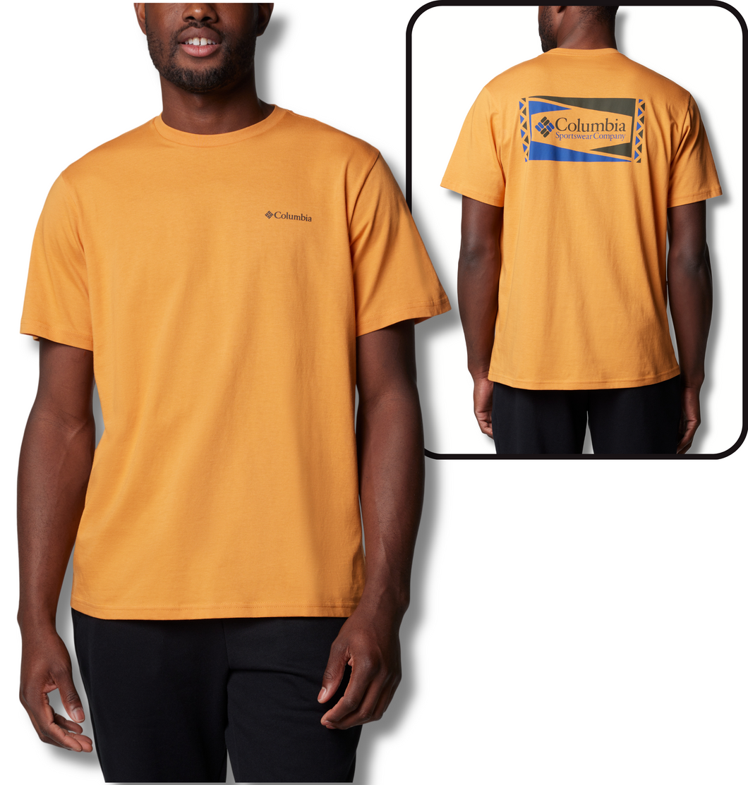 Columbia Men's North Cascades Short Sleeve Tee (Sunstone/Hex Flag)