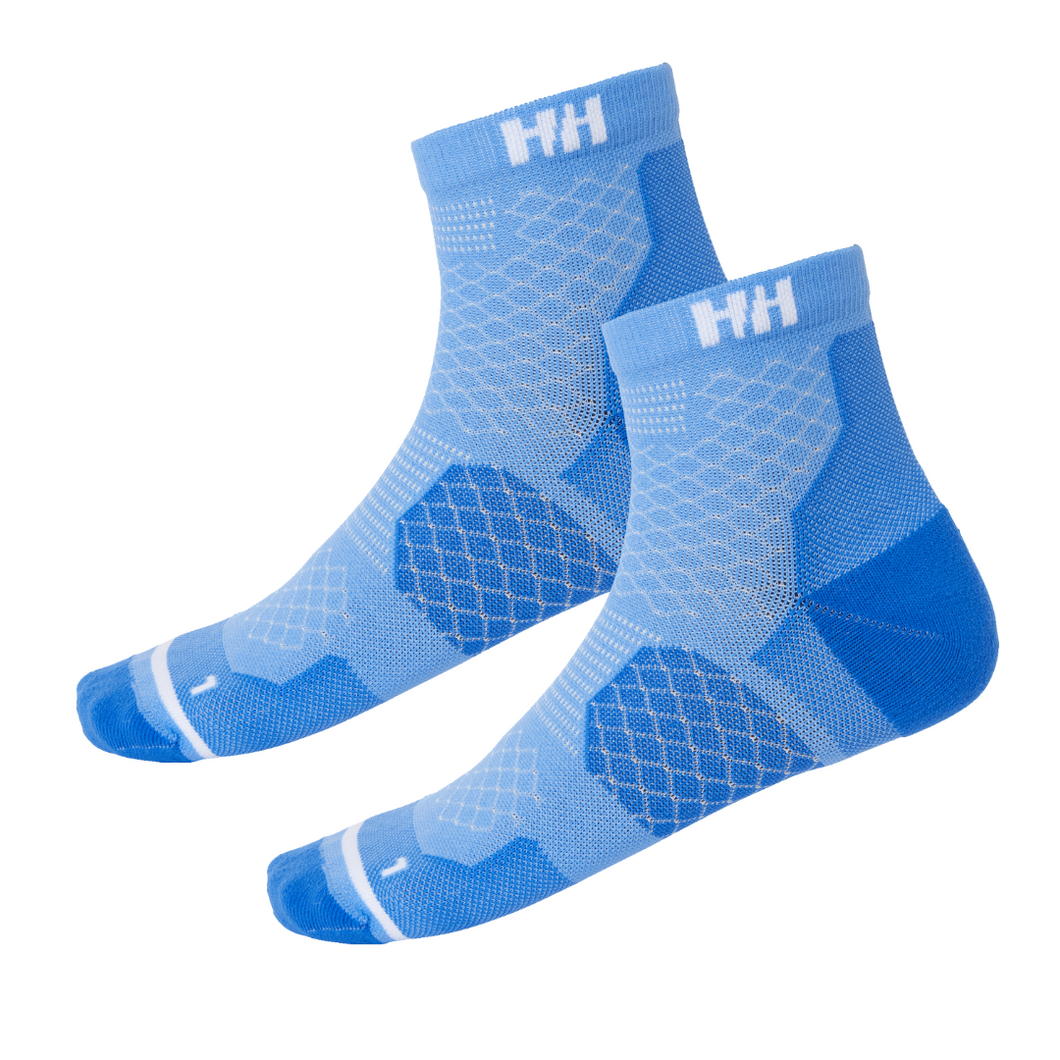 Helly Hansen Unisex Trail Socks - 2 Pair Pack (Ultra Blue)