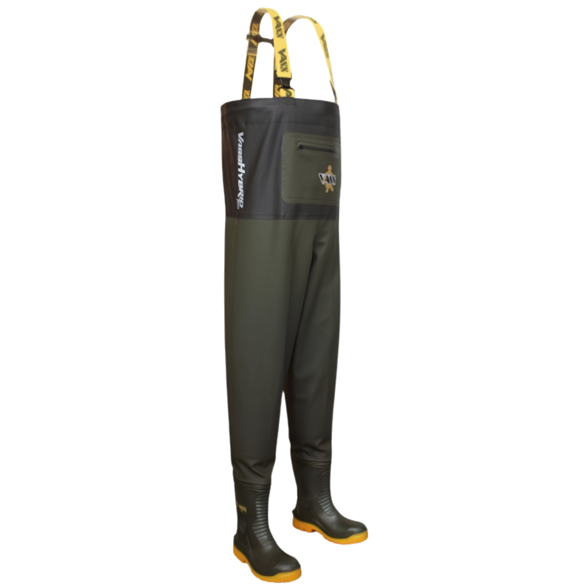 Vass Unisex Hybrid 700 Bootfoot Chest Waders (Khaki)
