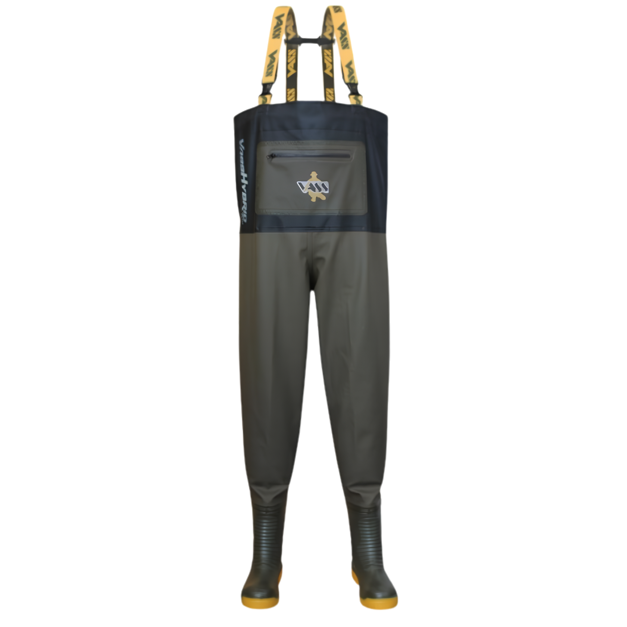 Vass Unisex Hybrid 700 Bootfoot Chest Waders (Khaki)