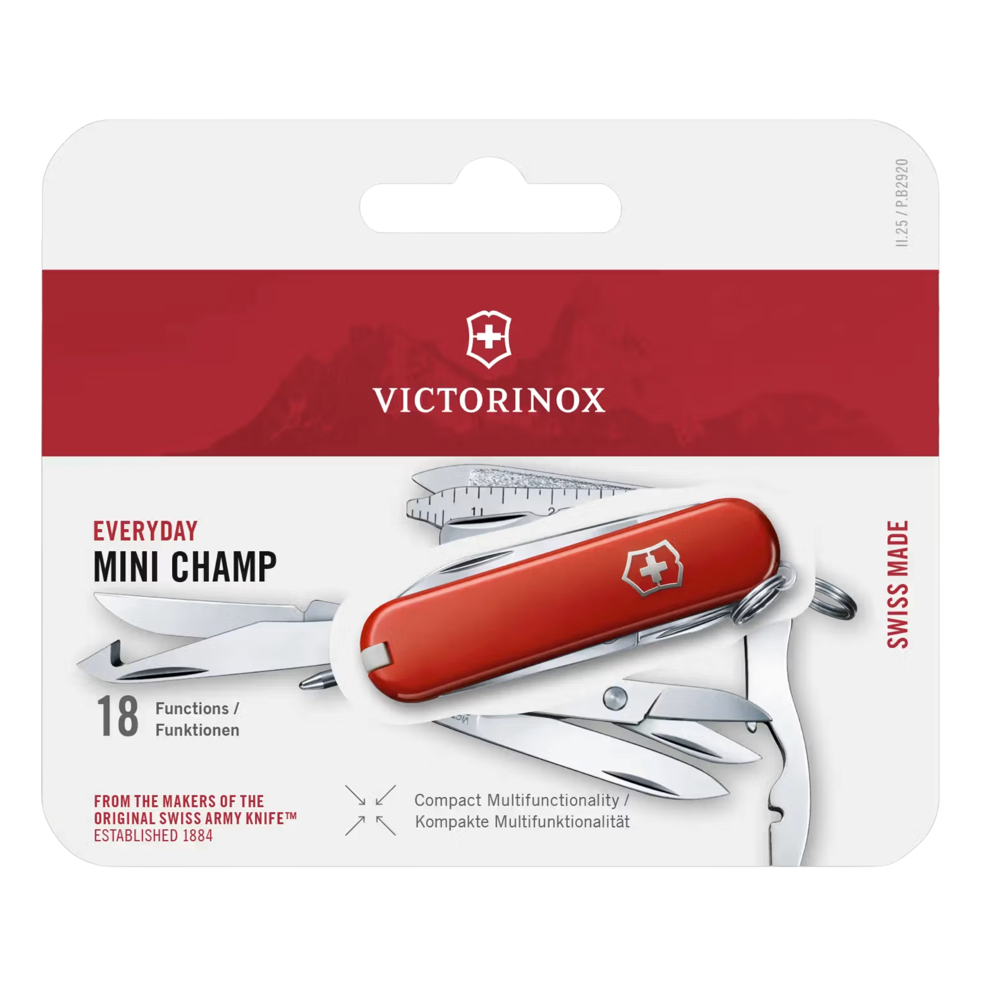 Victorinox Swiss Army Knife: MiniChamp (Red)(16 Tools)