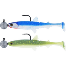 Load image into Gallery viewer, Westin Hypoteez Shadtail R n R Soft Lure (9cm/7g/#4/0)(Clear Water Mix 13)(2 Pack)
