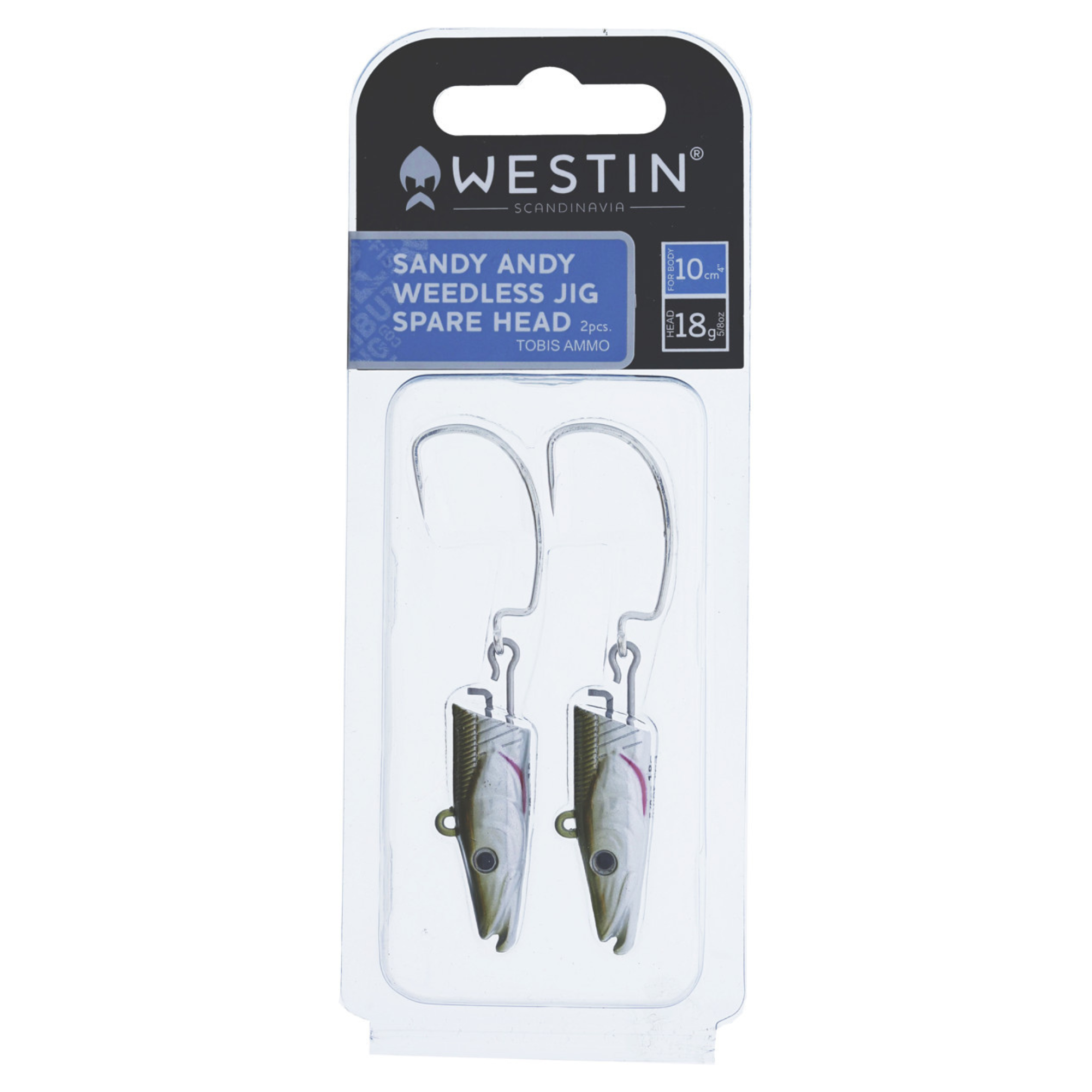 Westin Sandy Andy Weedless Spare Jig Head (23g/10cm)(2 Pack)(Tobis Ammo)