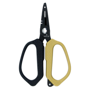 Westin Stainless Steel Braid Scissors & Splitring Pliers (12.5cm)(Black/Sand)