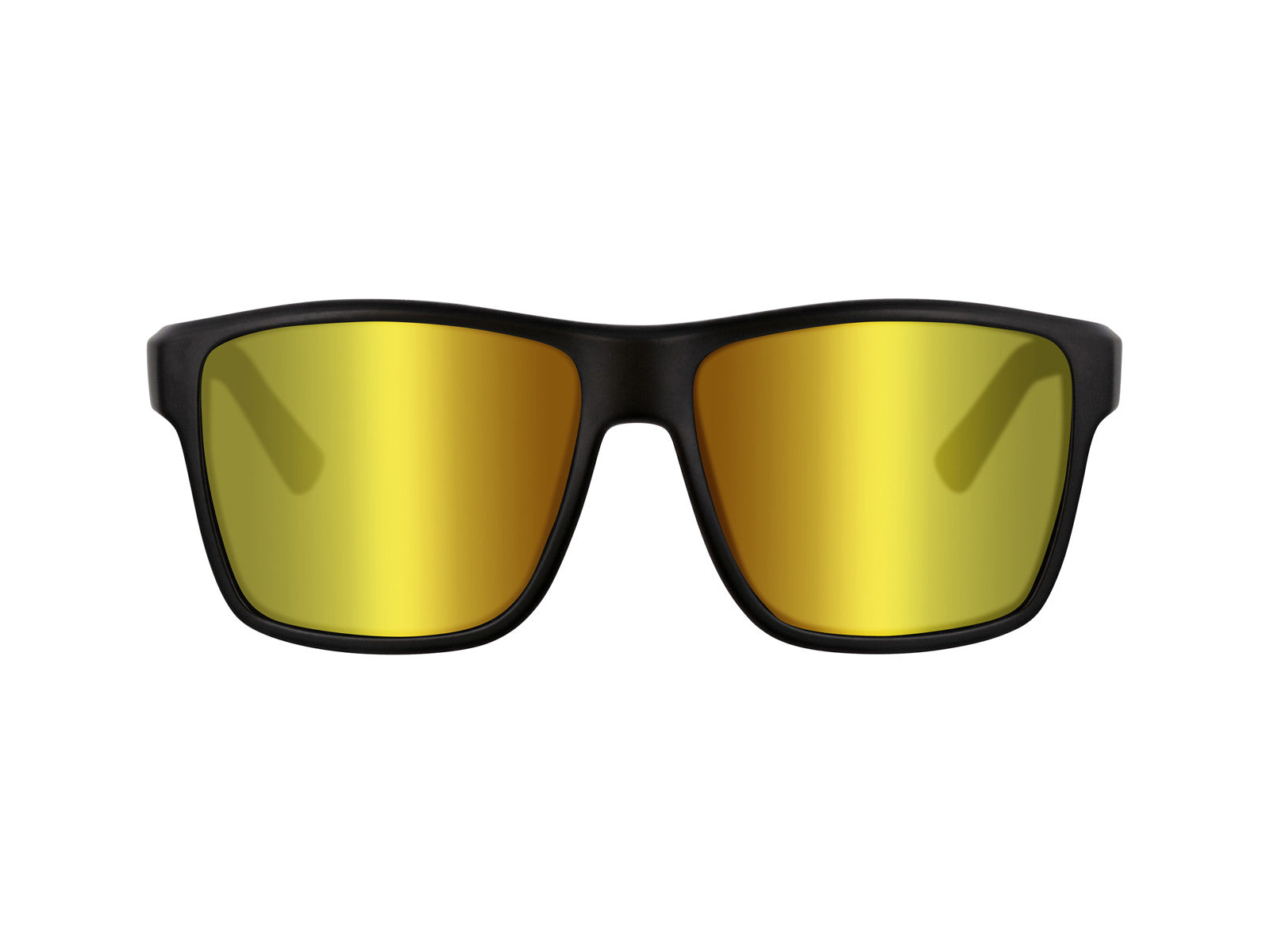 Westin W6 Street 200F Polarized Sunglasses (Matte Black/Lens Base Brown/Lens Mirror Yellow/Anti Reflex Green)