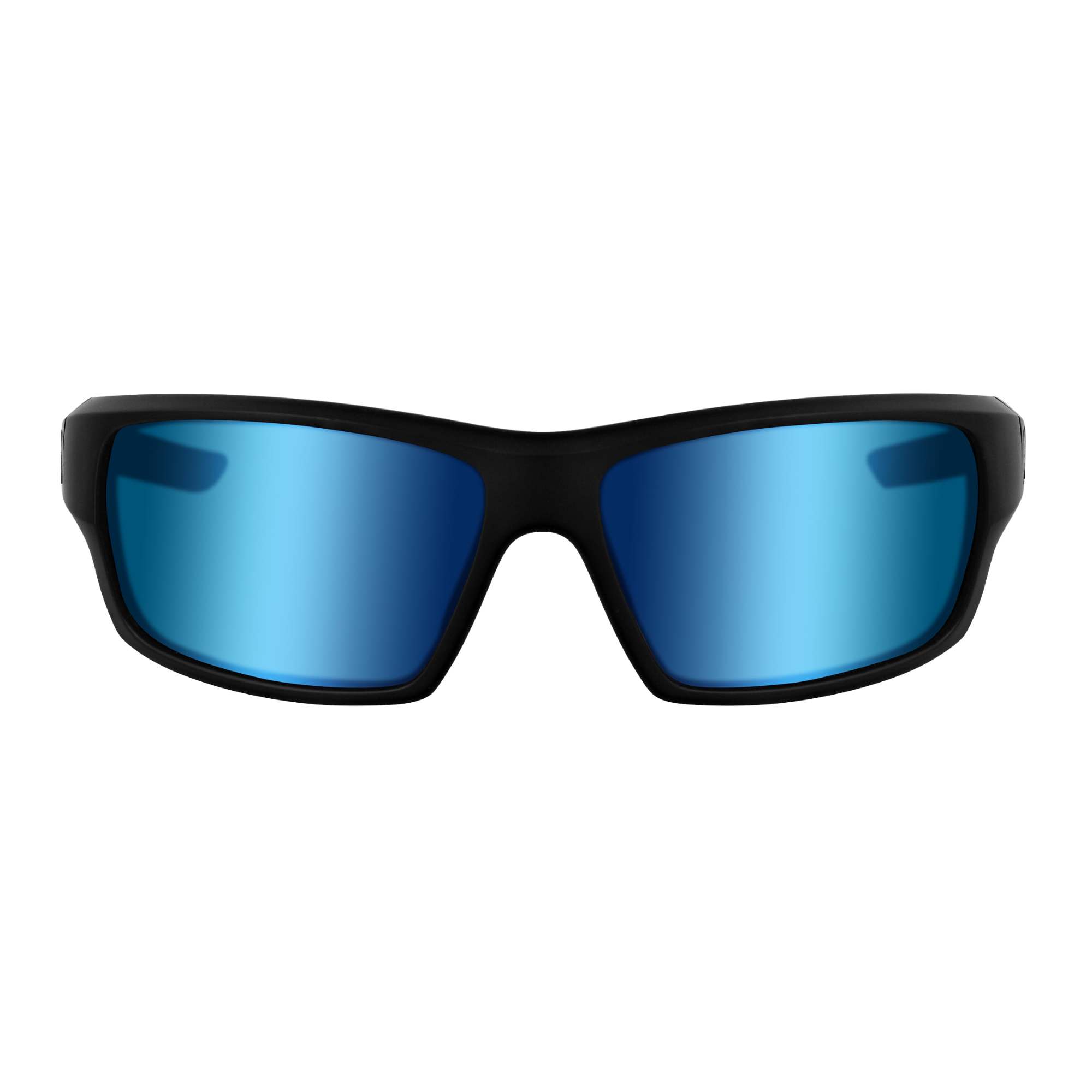 Westin W6 Sport 10 Polarized Sunglasses Matte Black Lens Base Smoke Lens Mirror Blue Anti-Reflex Blue K01-720