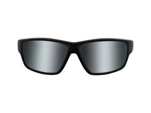 Westin W6 Sport 20 Polarized Sunglasses (Matte Black/Lens Base Smoke/Lens Mirror Silver Flash/Anti-Reflex Blue)