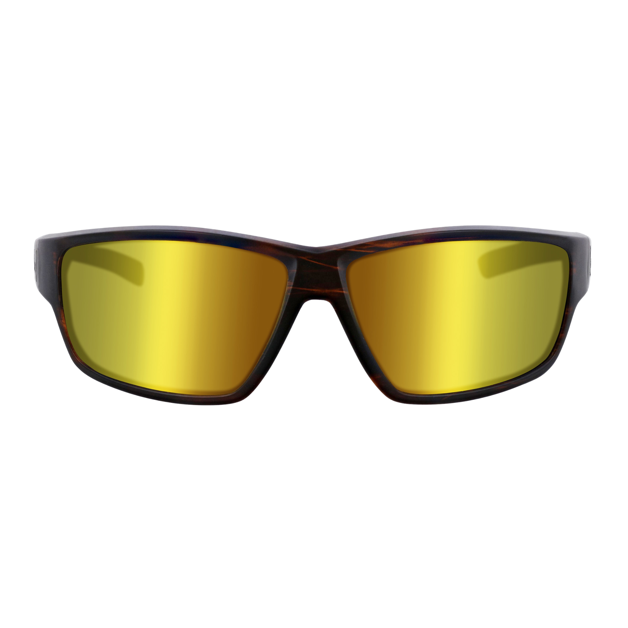 Westin W6 Sport 20 Polarized Sunglasses Matte Brown Stripe Lens Base Brown Lens Mirror Yellow Anti-Reflex Green K04-725