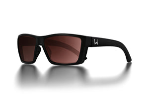 Westin W6 Street 100 Polarized Sunglasses (Matte Black/Lens Base Rose/Anti-Reflex Purple)
