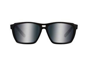 Westin W6 Street 150 Polarized Sunglasses (Matte Black/Lens Base Smoke/Lens Mirror Blue White/Anti-Reflex Blue)