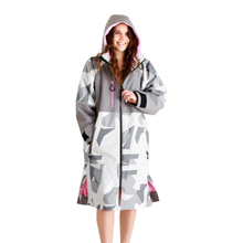 Load image into Gallery viewer, White Water Robes Unisex Hardshell Changing Robe - Adults (Arctic Camo/Pink Lining)
