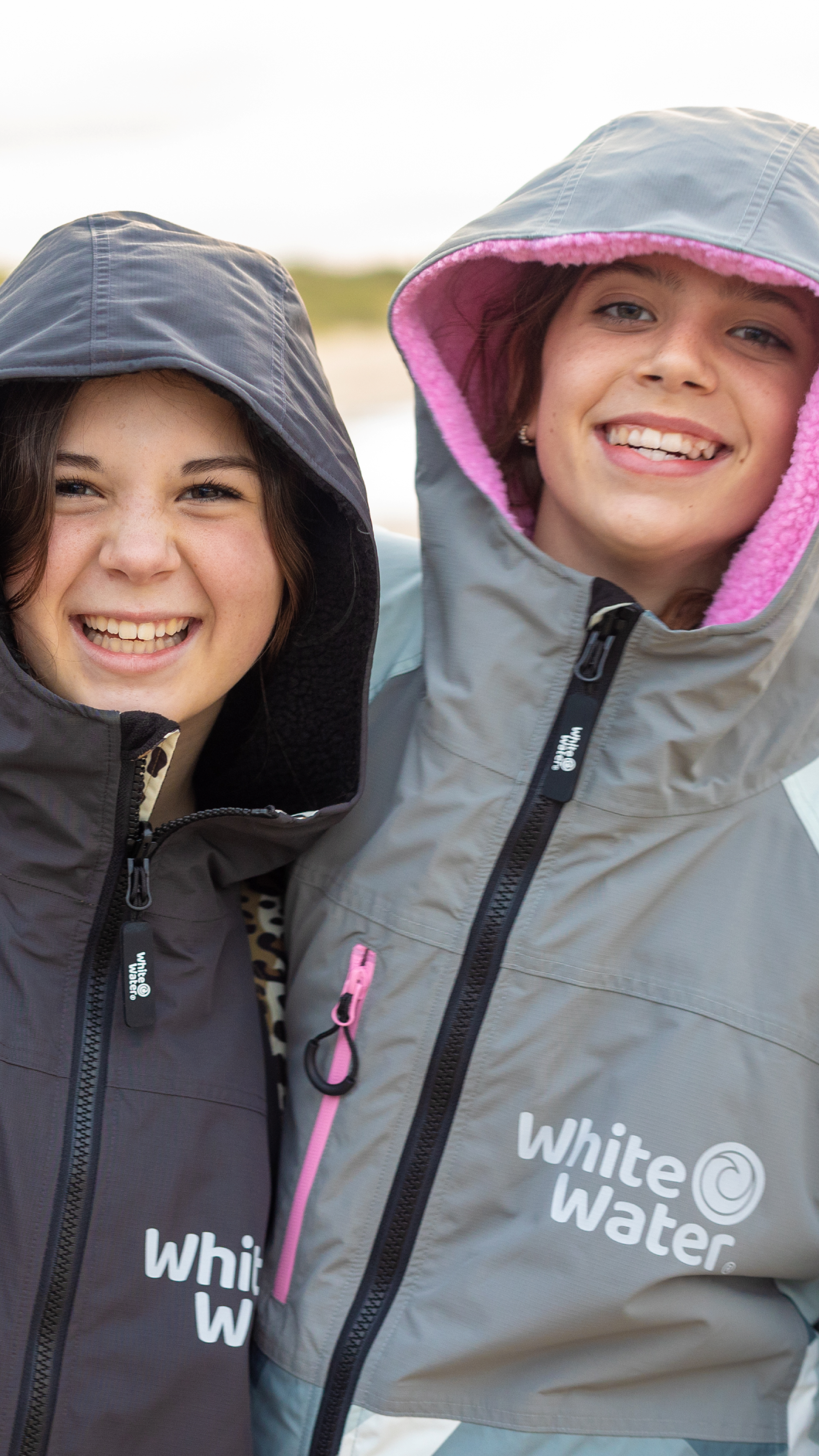 White Water Robes Unisex Hardshell Changing Robe - Adults (Arctic Camo/Pink Lining)