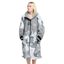 Load image into Gallery viewer, White Water Robes Unisex Hardshell Changing Robe - Adults (Artic Camo/Grey Lining)
