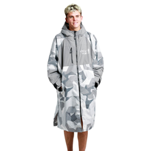 Load image into Gallery viewer, White Water Robes Unisex Hardshell Changing Robe - Adults (Artic Camo/Grey Lining)
