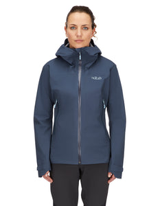 Rab Women s Downpour Light Waterproof Jacket Tempest Blue Landers Outdoor World Ireland s Adventure Outdoor Store