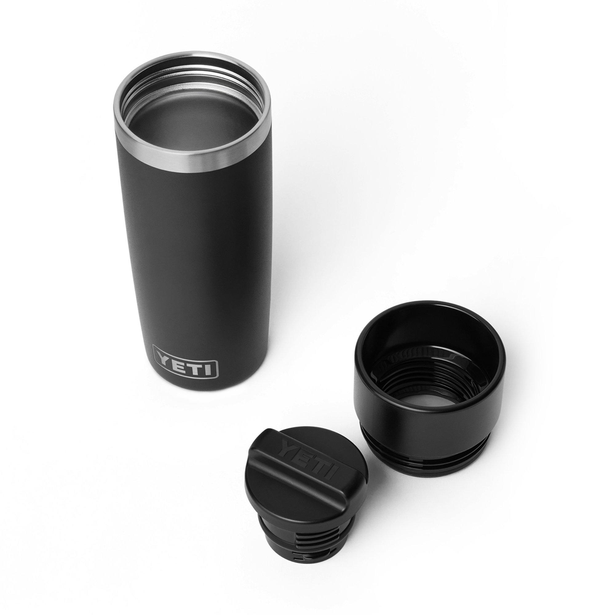Yeti Rambler 16oz/475ml Travel Bottle with Commuter Cap (Black)