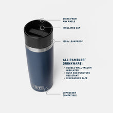 Load image into Gallery viewer, Yeti Rambler Travel Bottle with Commuter Cap (16oz/475ml)(Black)
