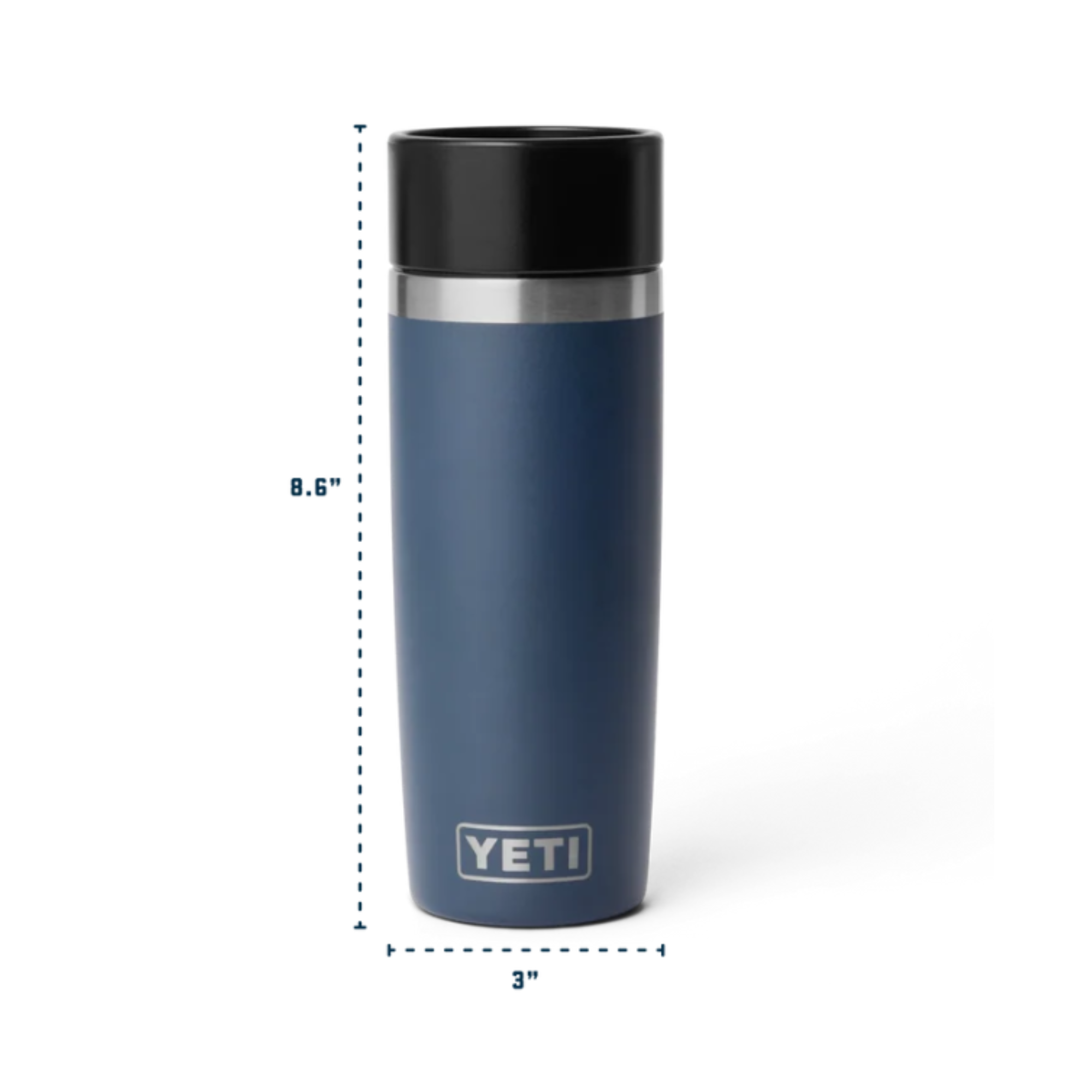 Yeti Rambler 16oz 475ml Travel Bottle with Commuter Cap Dimensions